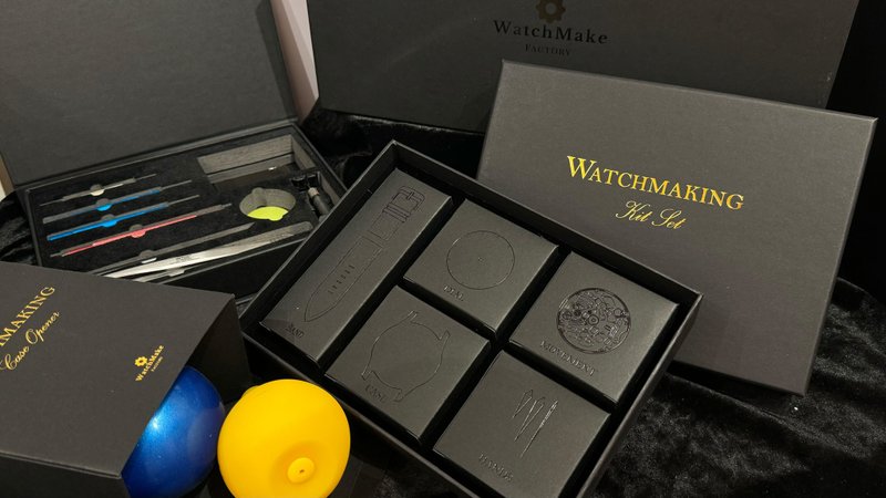 手作礼物/定制化/刻名/42mm/DIY机械表Kit Set/镂空机芯 - 金工/饰品 - 不锈钢 