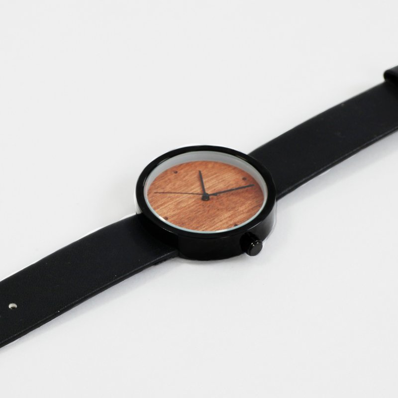 MAKHA WOOD x CHARCOAL - 女表 - 木头 黑色