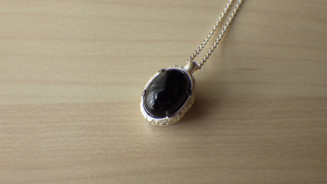 Sheep Pendant - 项链 - 宝石 黑色