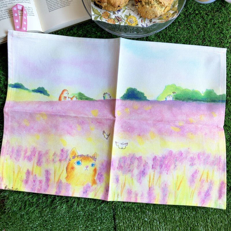 茶巾 - 其他 - 棉．麻 紫色