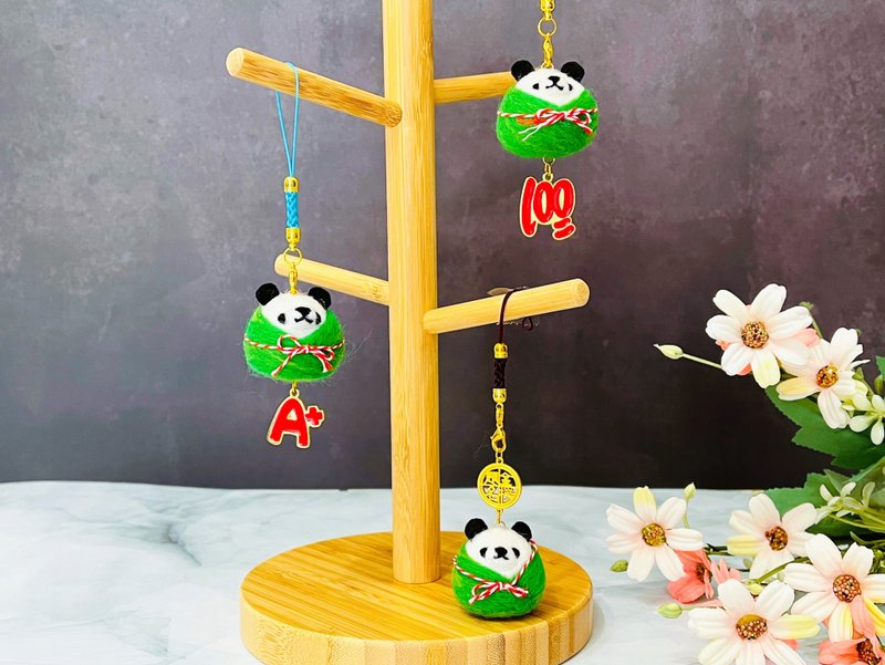 包粽/包中-平安粽羊毛毡吊饰 - 吊饰 - 羊毛 