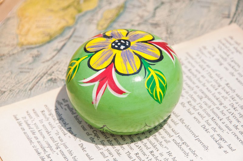 文房具 办公室疗愈 木质纸镇/手绘纸镇/纸镇 Paperweight-森林花 - 其他 - 木头 多色