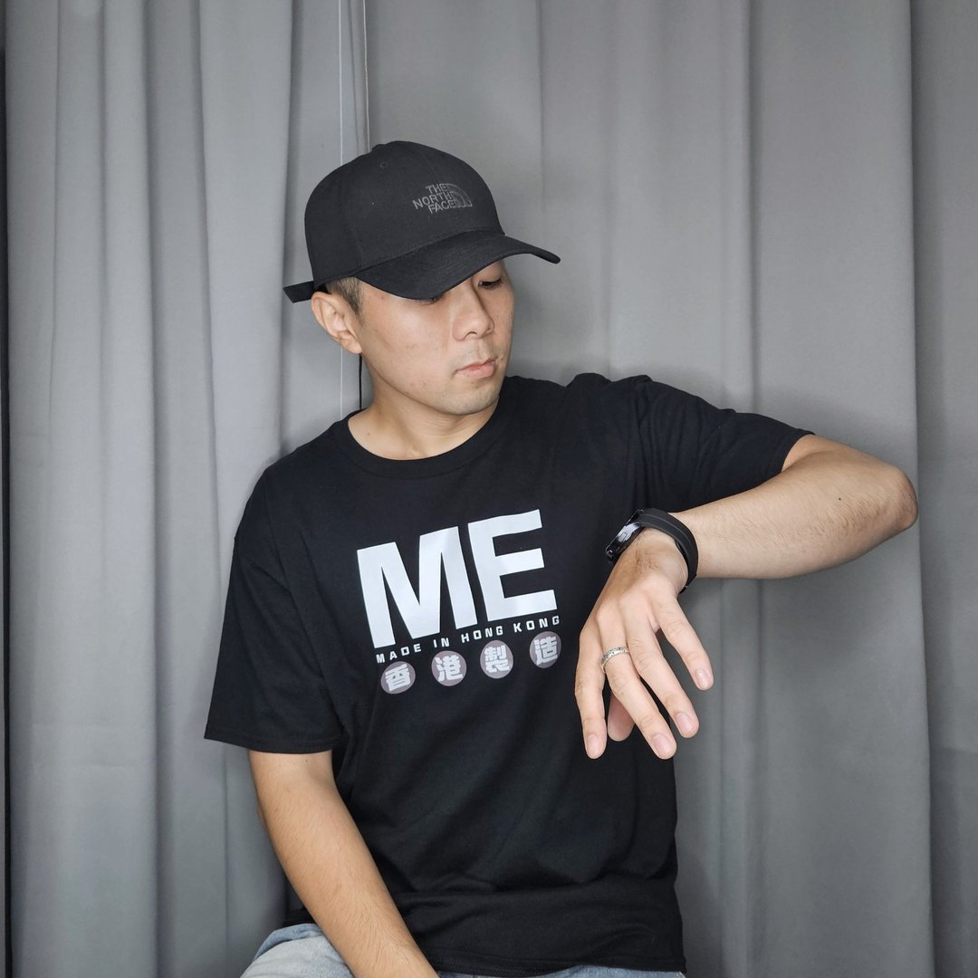 香港制造 - T-Shirt - 男装上衣/T 恤 - 棉 黑色