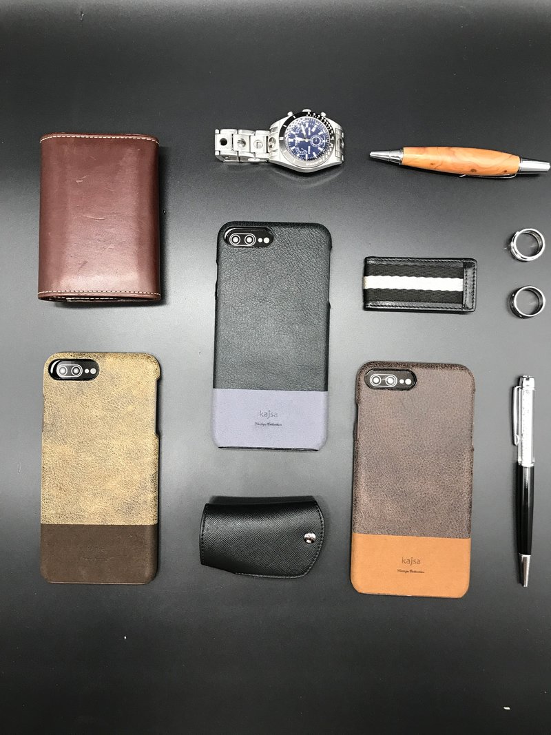 复古双色手机保护壳 - 手机壳/手机套 - 真皮 