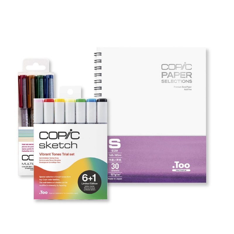 日本COPIC 麦克笔插画套组 插图/绘画/初学者适用 - 插画/绘画/写字 - 其他材质 多色