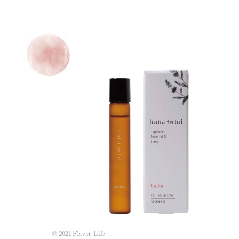 baika 女性魅力|复方精油滚珠油- hana to mi 花与实 - 香薰/精油/线香 - 精油 红色