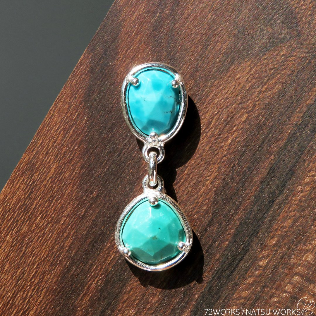 Turquoise Brooch - 胸针 - 宝石 蓝色