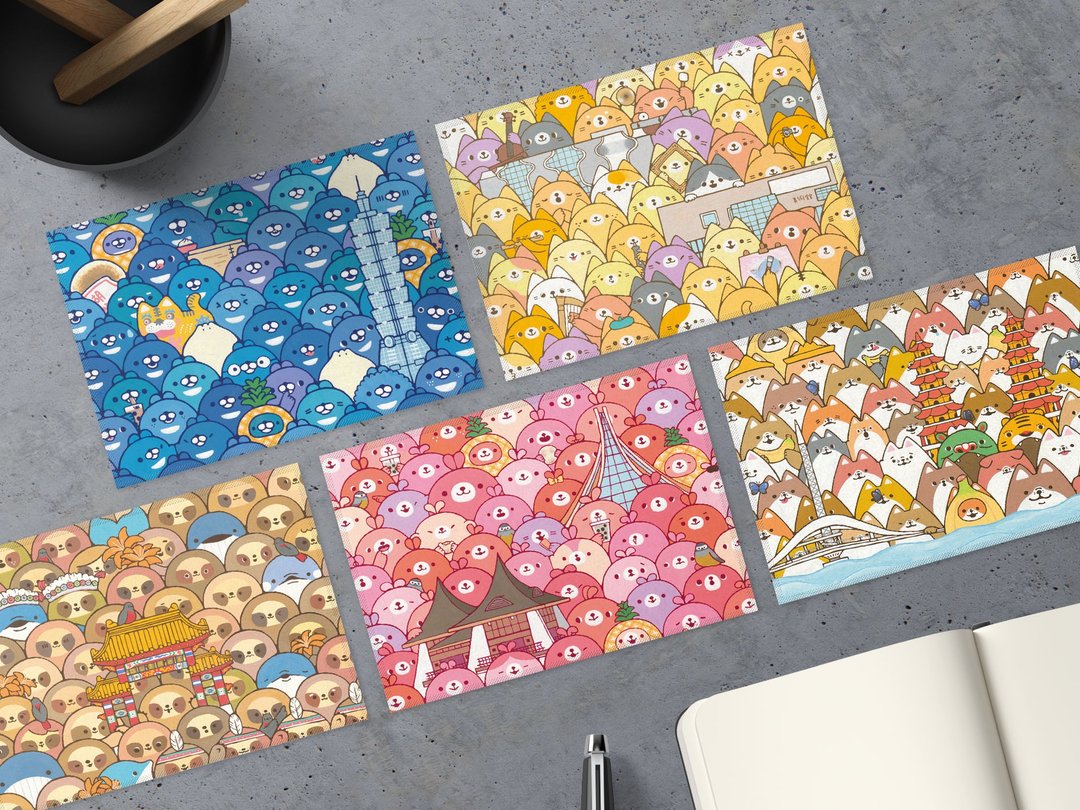 台湾城市特色万用擦拭布 - 眼镜盒/眼镜布 - 其他人造纤维 