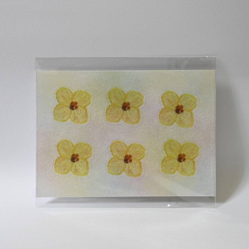 宝黄透花 透明贴纸 手绘 花草 手帐 手帐拼贴 贴纸 - 贴纸 - 纸 