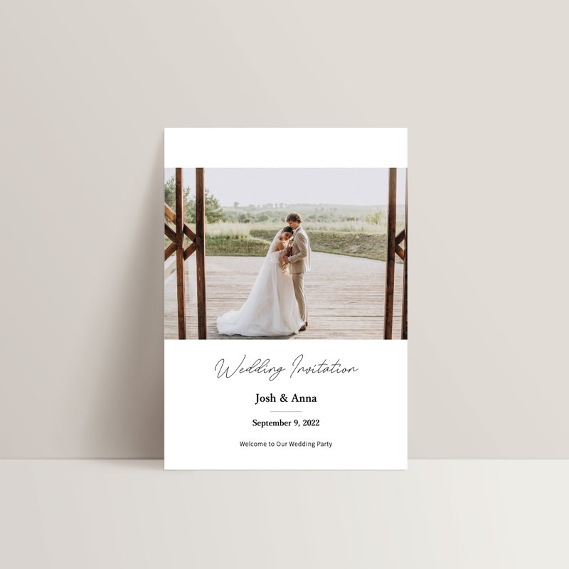 单卡喜帖【 喜帖印刷 】编号2231 明信片喜帖 少量喜帖 喜帖设计 - 卡片/明信片 - 纸 红色