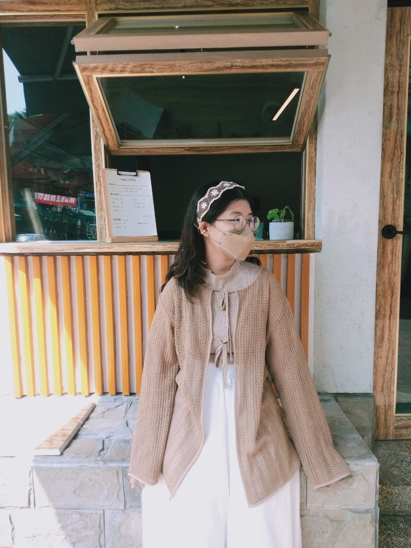 格鲁小镇系列 星星饼干发带 - 发带/发箍 - 棉．麻 卡其色