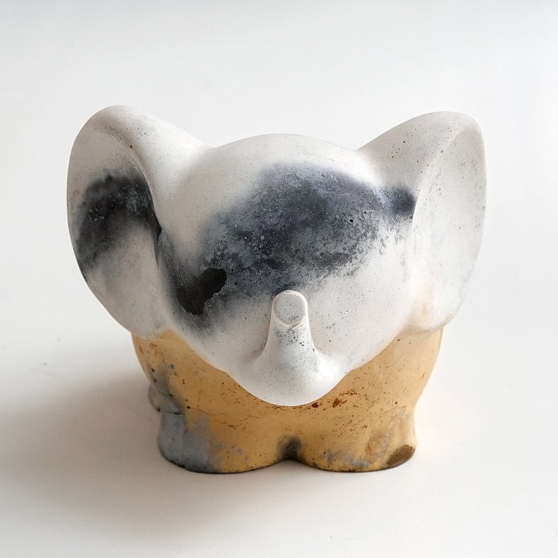 水泥三彩小飞象 - 摆饰 - 水泥 