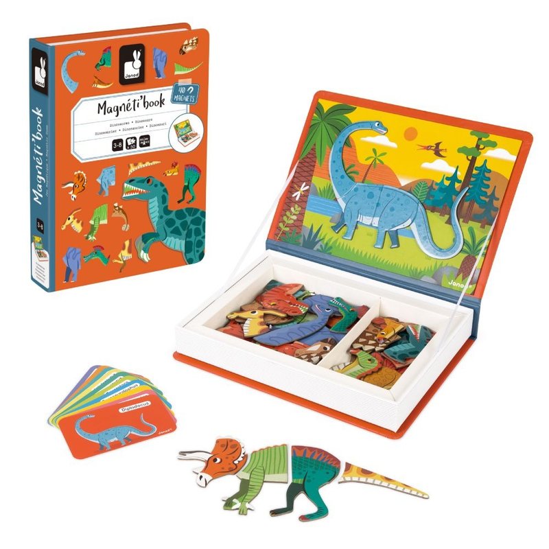 【法国Janod】  磁铁游戏书-恐龙世界 - 玩具/玩偶 - 其他材质 