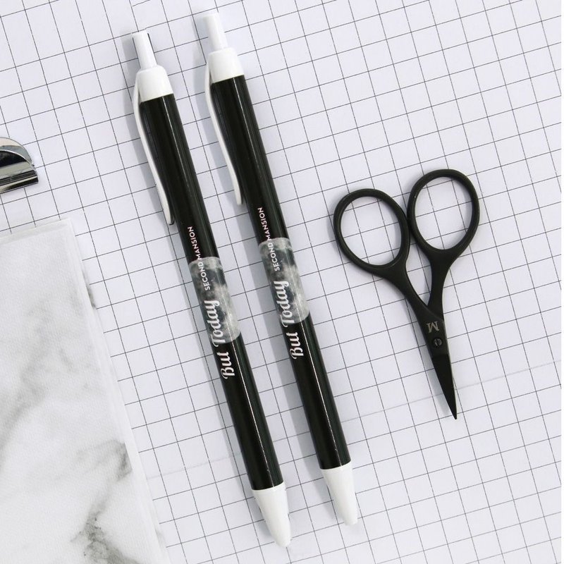 0.38星球油性原子笔2支入-05 月球,PLD63993B - 圆珠笔/中性笔 - 塑料 黑色