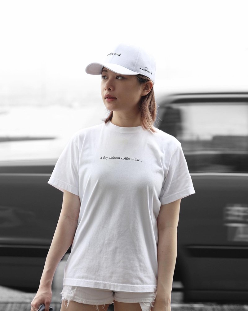 coffee soul hard cap - 帽子 - 棉．麻 白色