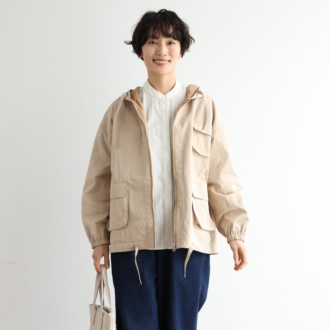 四季实穿・双面穿搭设计工装风格 宽松舒适浅米色  驼色 250403-1 - 女装西装外套/风衣 - 棉 