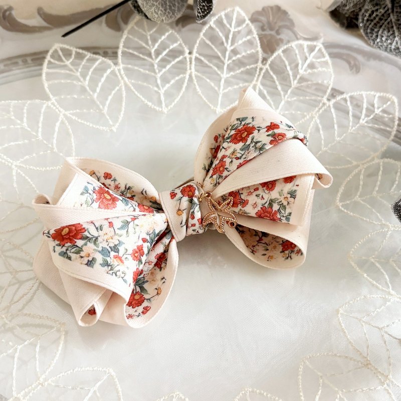 立体蝴蝶结发夹 大肠圈 发圈 抓夹 香蕉夹 鲨鱼夹 边夹 马尾夹 杏 - 发饰 - 其他材质 白色