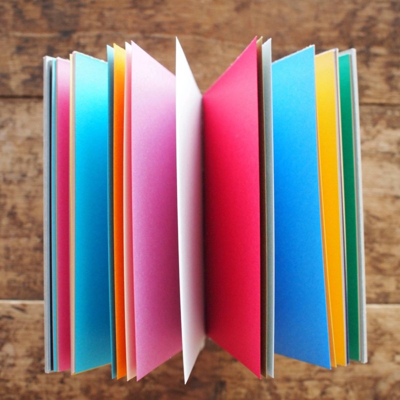 Bonami 彩色手帐 / 蜡线麻线 - 红色 / 科普特装订手工笔记本 - 笔记本/手帐 - 纸 多色