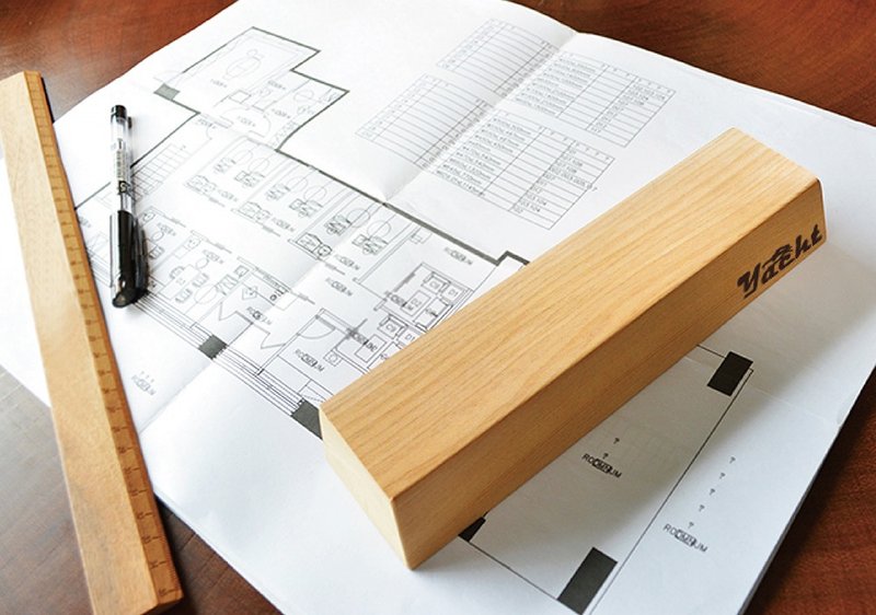 香杉金条 • 纸镇( 1件装 ) - 摆饰 - 木头 咖啡色