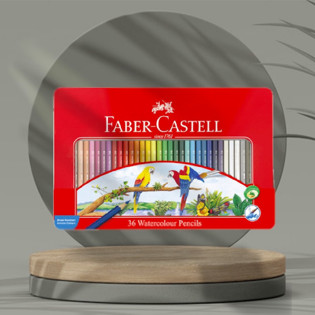 Faber-Castell 红色系 水性色铅笔36色/铁盒(原厂正货) - 其他 - 其他材质 多色
