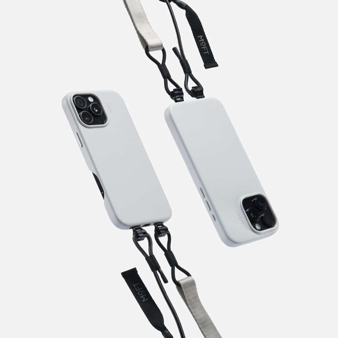 MOFT | iPhone16系列 皮革磁力保护壳MOVAS(夹片版) -迷雾灰 - 手机壳/手机套 - 其他材质 