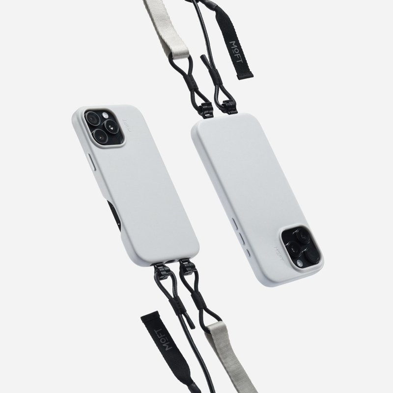 MOFT | iPhone16系列 皮革磁力保护壳MOVAS(夹片版) -迷雾灰 - 手机壳/手机套 - 其他材质 