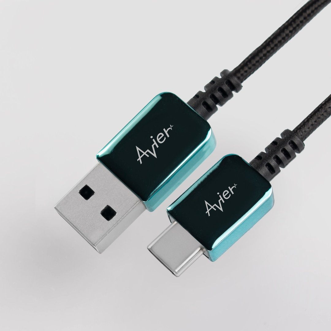 Avier CLASSIC USB C to A 编织高速充电传输线(蓝) / 三种尺寸 - 手机充电及周边 - 其他材质 