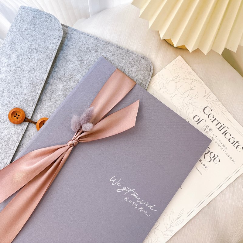 永生花结婚书约套组│户政事务所可用│法式香颂│结婚书约 - 婚礼誓言书 - 其他材质 