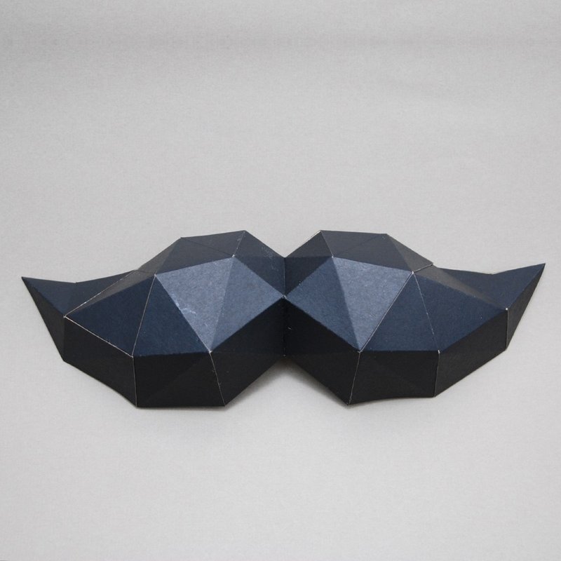 DIY手作3D纸模型摆饰 礼物 挂饰 摆饰 节庆系列 - 胡子壁饰 - 玩偶/公仔 - 纸 黑色