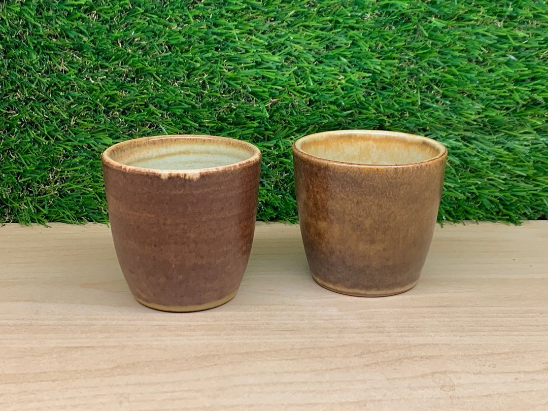 古朴水杯 l 柴烧 - 其他杯子 - 陶 咖啡色