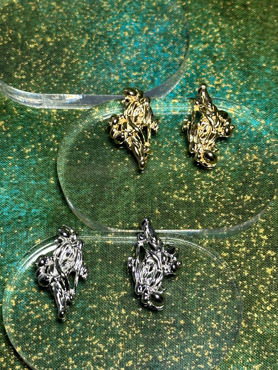 滺耳环 - 耳环/耳夹 - 银 金色