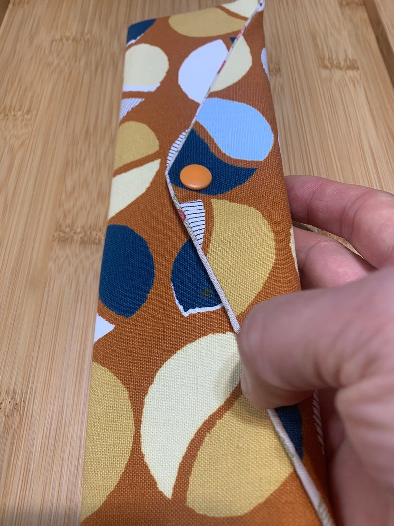 文青风环保纯棉筷袋 ~ 寻找 沙漠黄 质朴 日本 潮物 收纳 手作餐 - 收纳用品 - 棉．麻 橘色