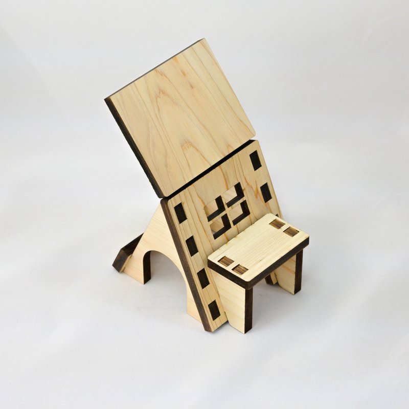 揭顶帐篷式) 可爱日本桧木仓鼠屋 - 其他 - 木头 咖啡色