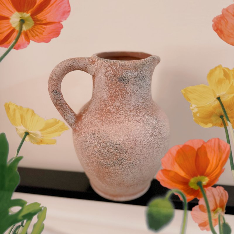 陶陶乐禅风简约斑驳侘び・寂び风 / 复古漆花瓶 / 花好日子 - 花瓶/陶器 - 瓷 金色