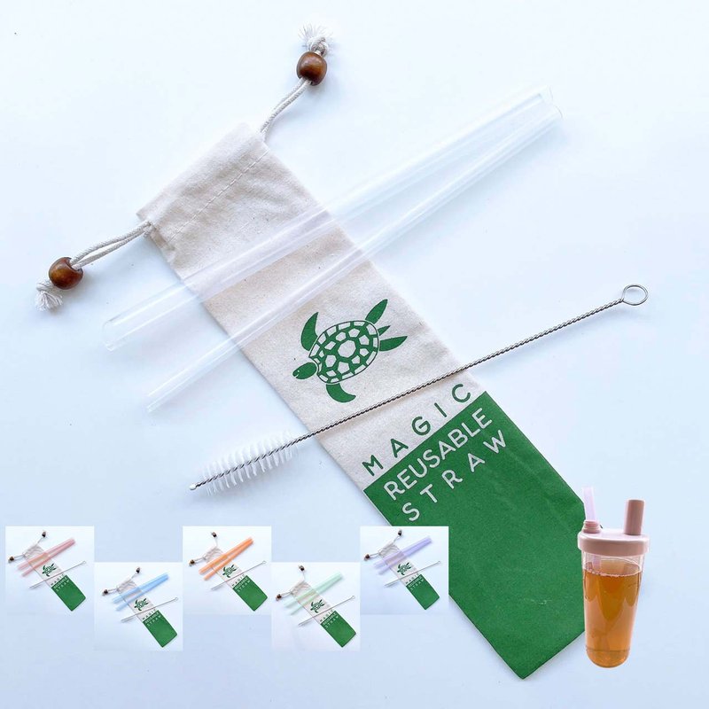 【美吉吸管 x 23cm】适用一代大象杯700ml/星巴克700ml环保杯 - 环保吸管 - 其他材质 多色