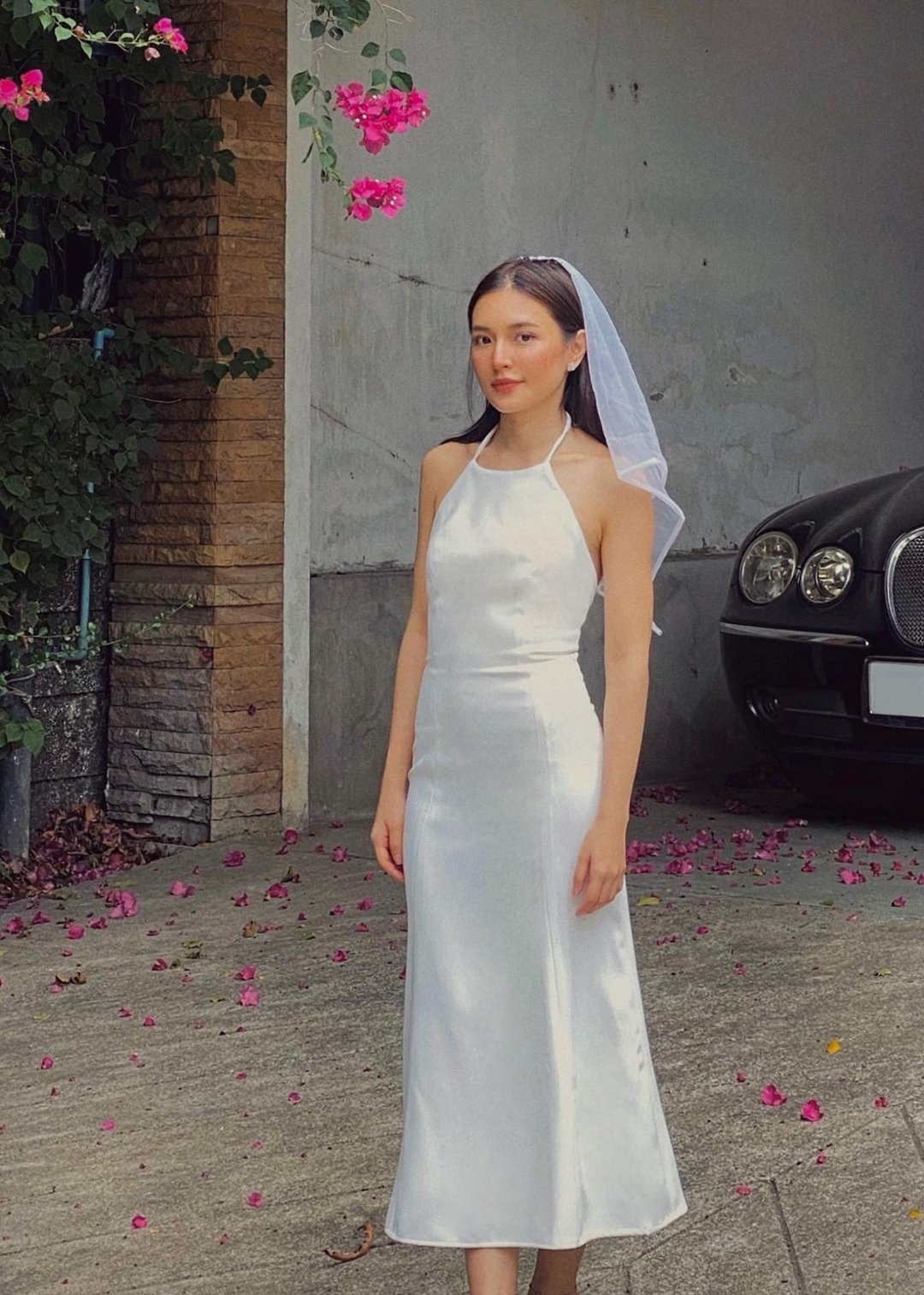 Celine Dress by Klara Love - 洋装/连衣裙 - 其他人造纤维 白色