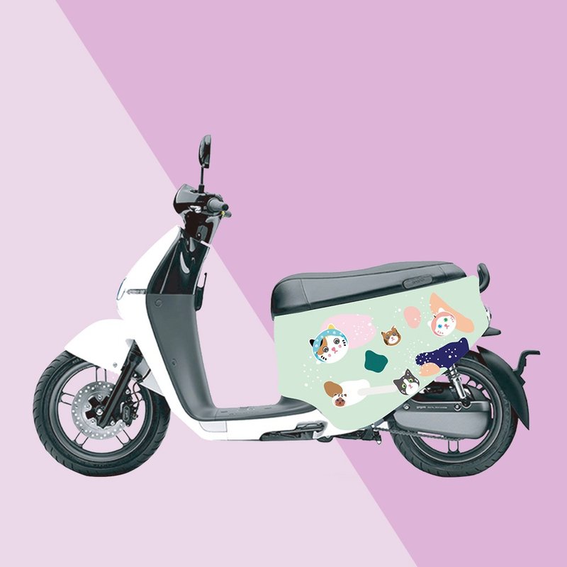 gogoro防刮车套-iD114 猫咪绿 - 其他 - 聚酯纤维 