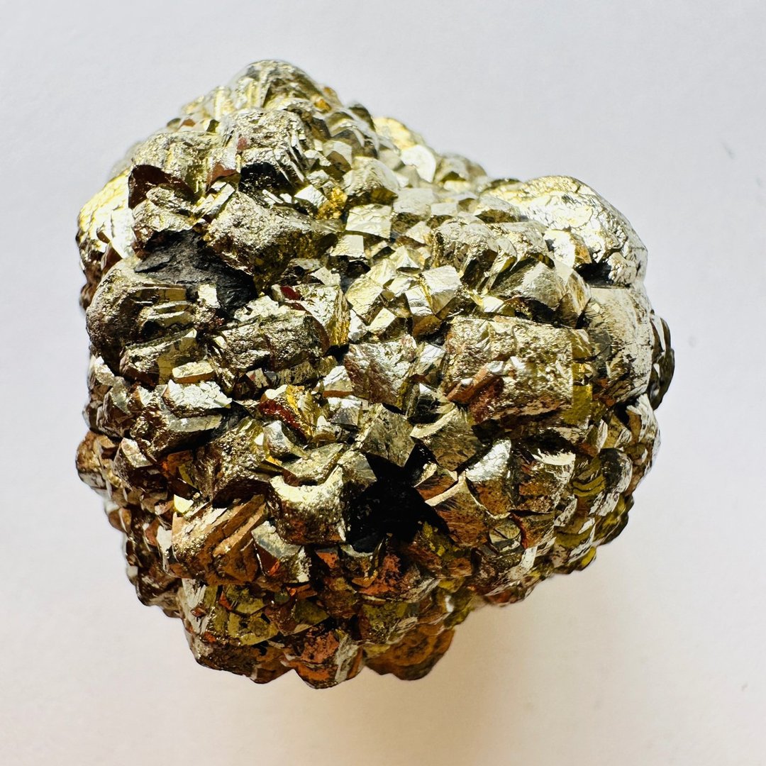 球果黄铁矿 银2 原石矿标水晶 稳定招财 财富累积 金沙 愚人金 - 摆饰 - 其他材质 金色