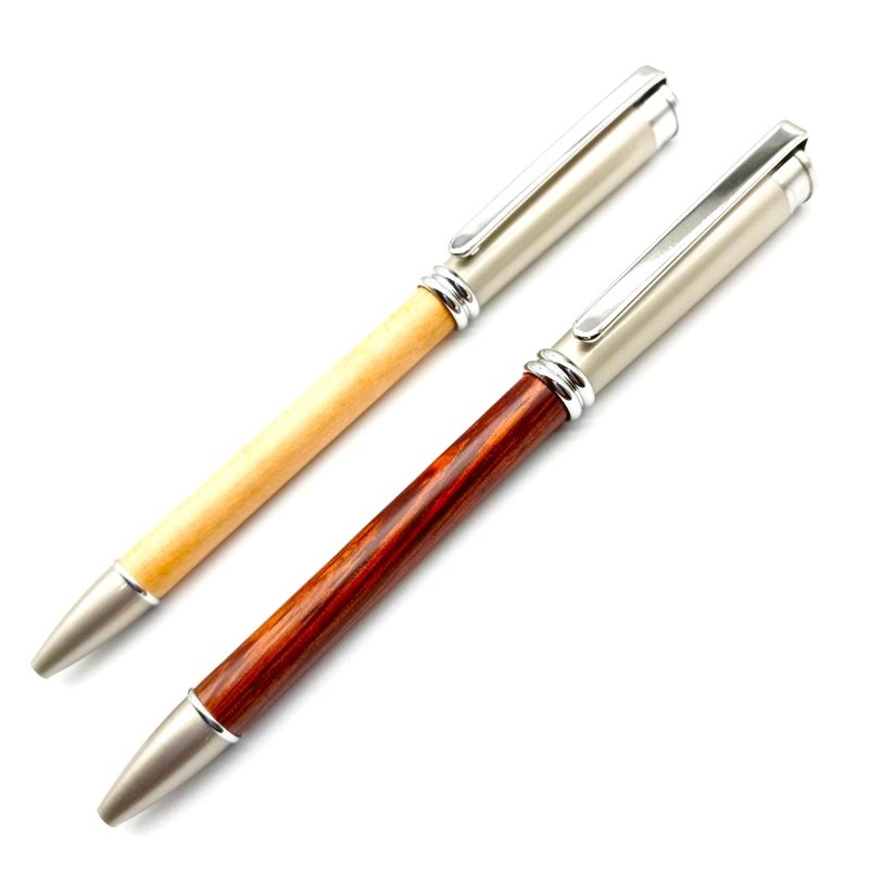 花梨木 枫木 木笔 沙丁聂 铆钉 笔夹 原子笔 虎之鹤 - 圆珠笔/中性笔 - 木头 
