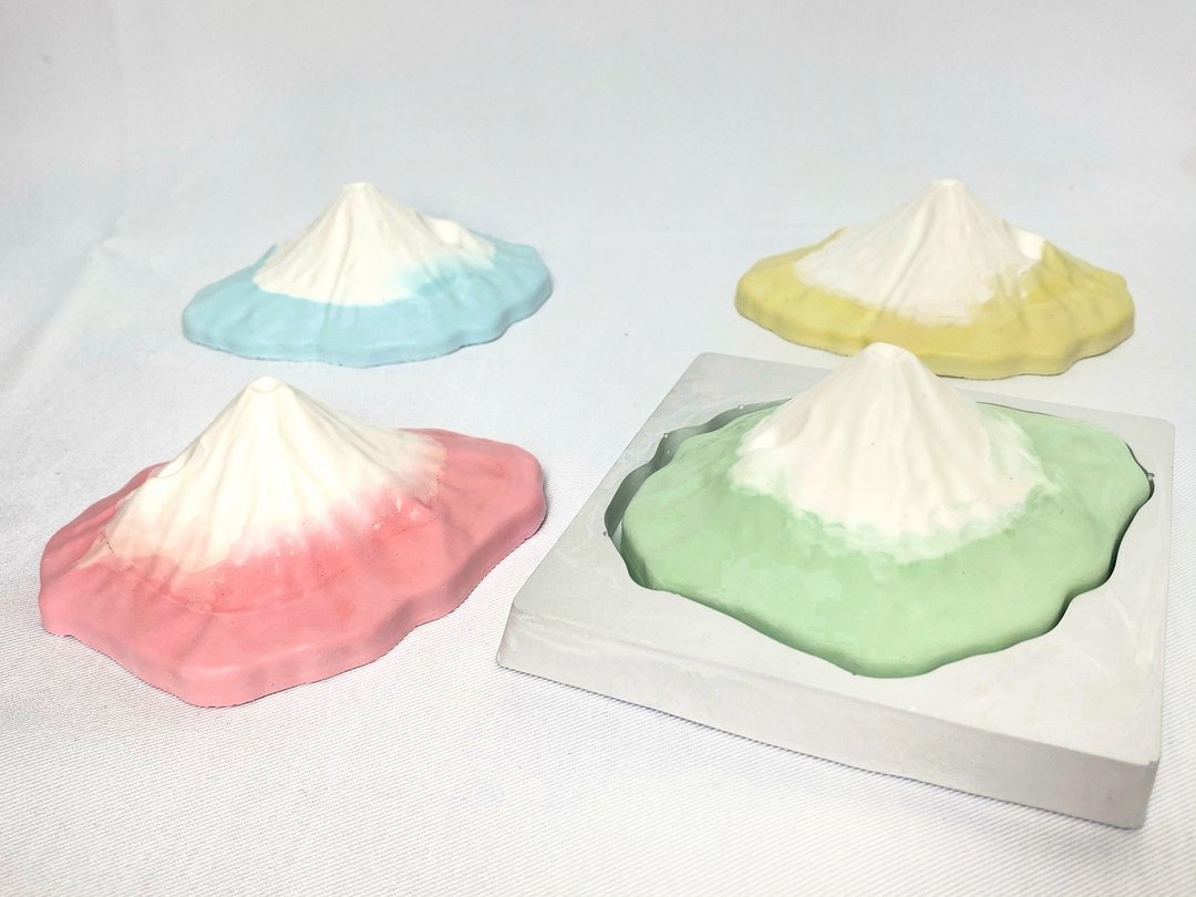 【富士山】【Fuji】手作细工 富士山扩香石 交换礼物 - 香薰/精油/线香 - 其他材质 