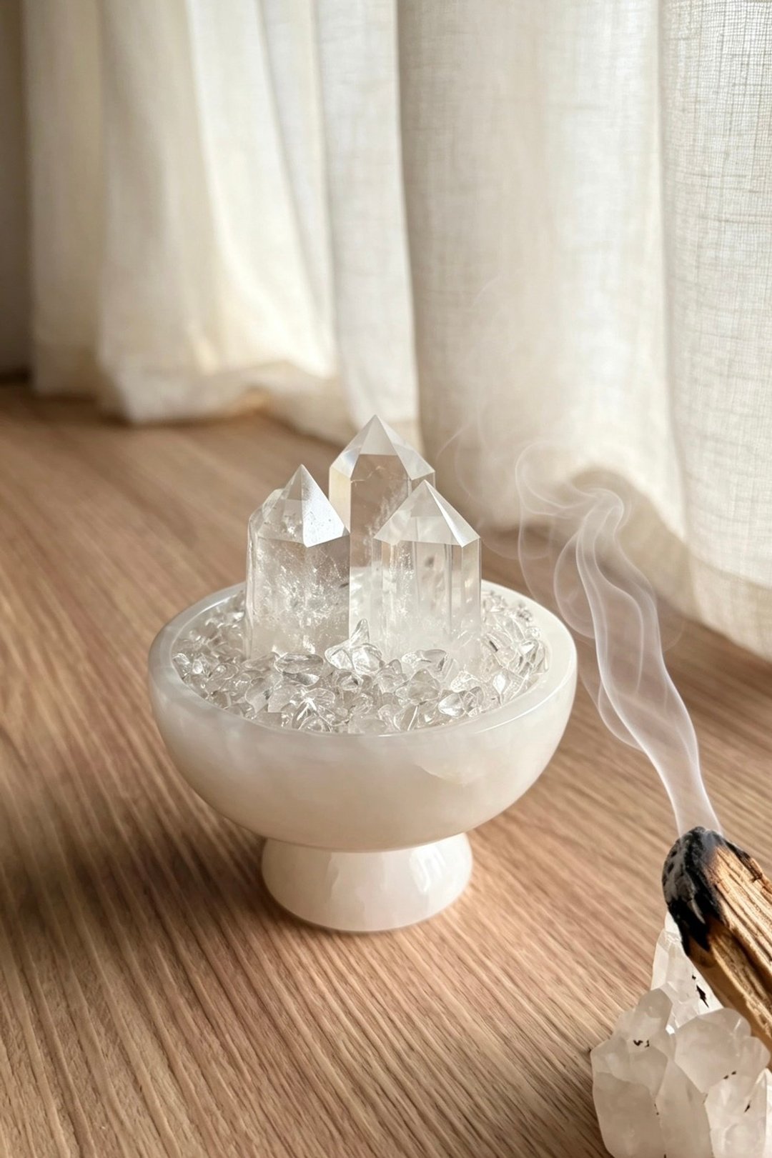 白水晶 消磁净化能量盆 - 摆饰 - 水晶 