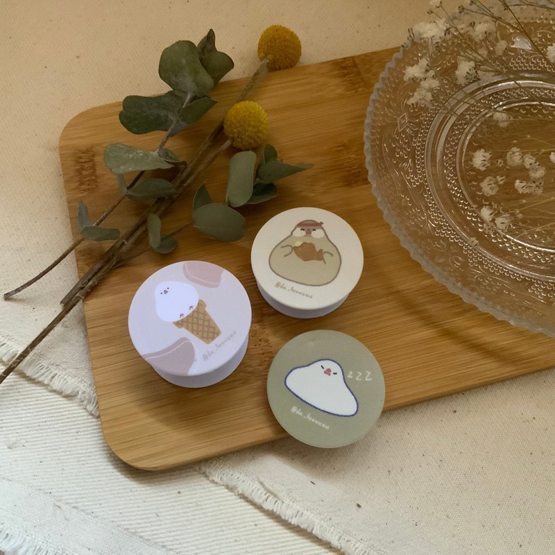 文鸟气囊手机支架 - 手机配件 - 塑料 卡其色