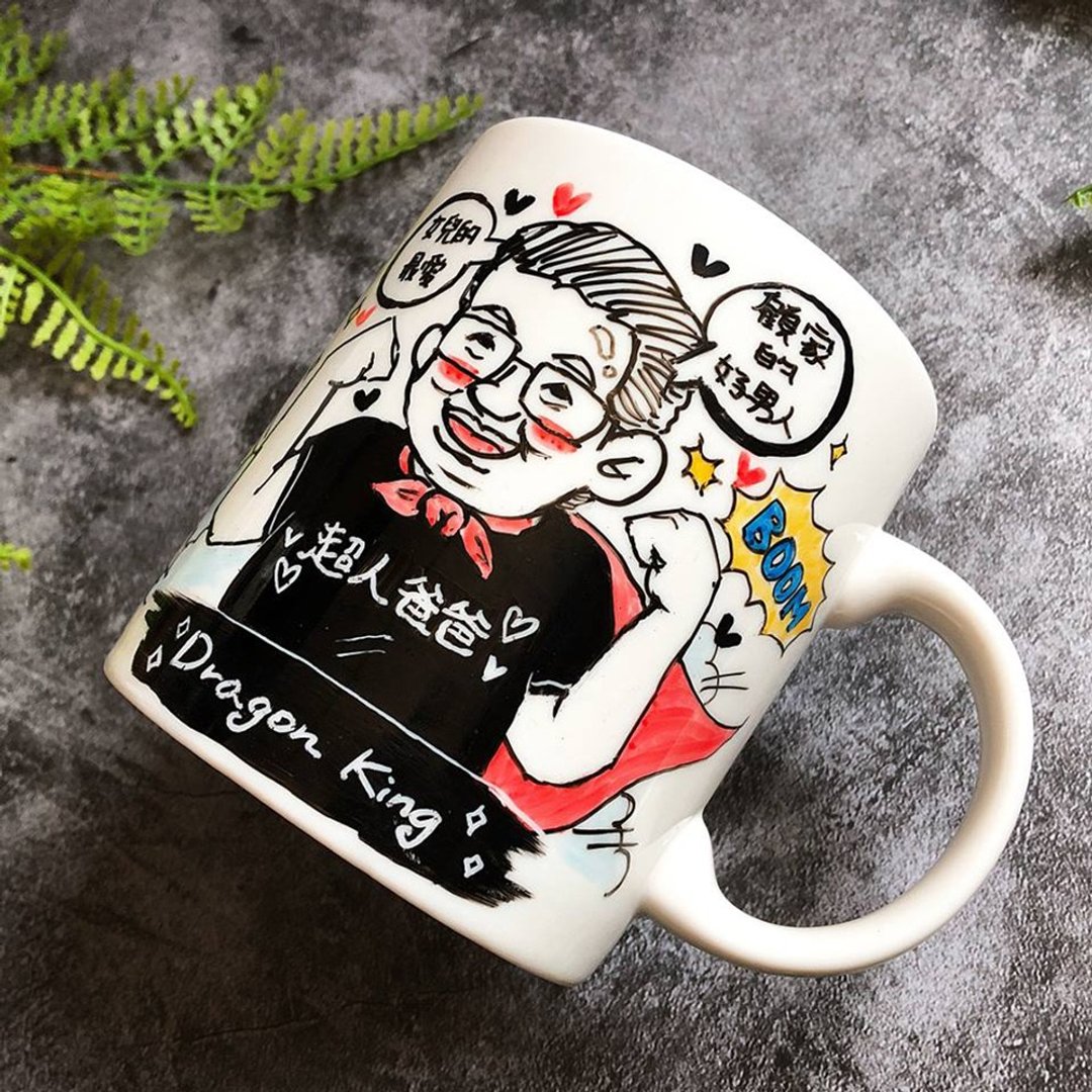 定制画像.肖像_Kuso搞笑人像马克杯(仅含一个人像,多人需收费) - 订制画像 - 瓷 