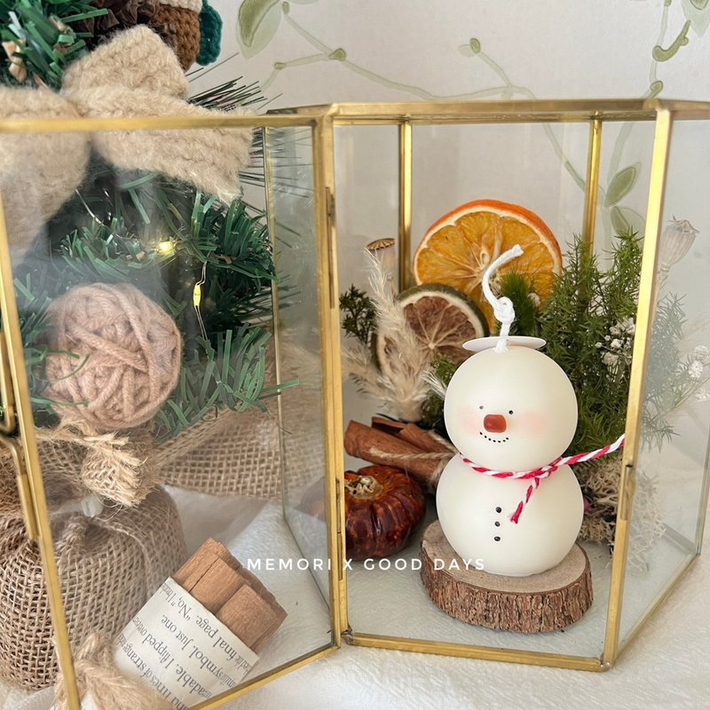 圣诞限定 / 小雪人的圣诞花房 - 蜡烛/烛台 - 植物．花 多色