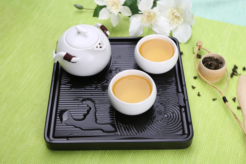 和式方型干泡盘 - 茶具/茶杯 - 木头 黑色