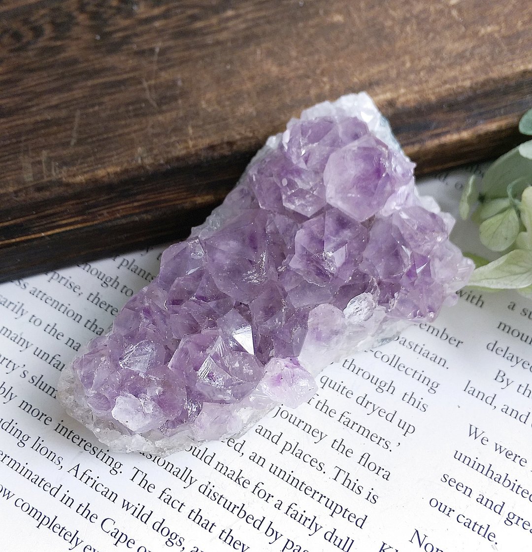 Amethyst 巴西产地 原皮紫水晶 晶簇 天然矿石 原矿 - 摆饰 - 其他材质 