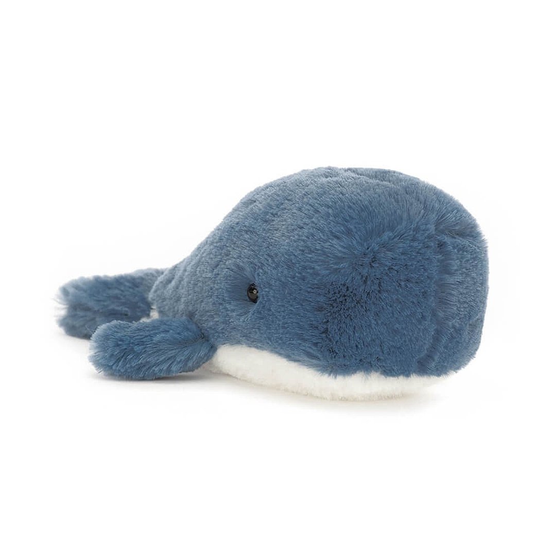 Wavelly Whale Blue 小鲸鱼 (蓝) - 玩偶/公仔 - 聚酯纤维 蓝色