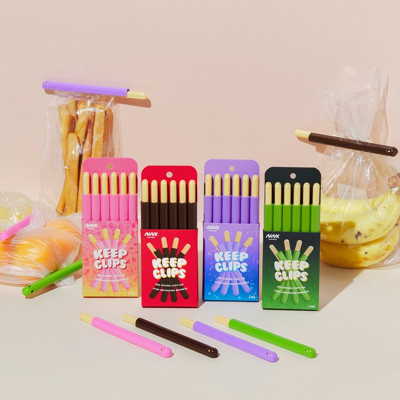 Keep 夹（多种颜色）x 4 包 | Niknax | 包夹 - 其他 - 塑料 多色