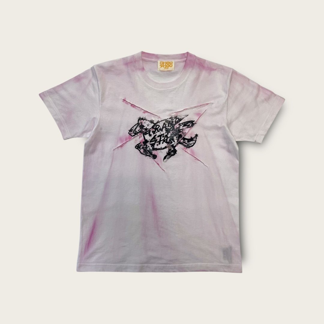 马年限定 手绘绢印 重磅 T-shirt 中性版型 台湾制作 - 女装 T 恤 - 棉 黄色