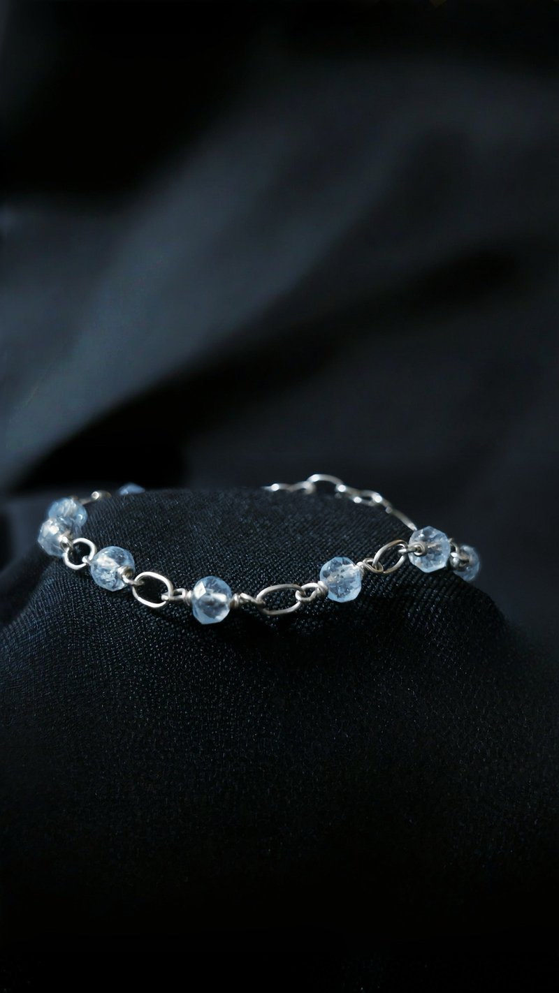 托帕石手链 - 手链/手环 - 银 银色